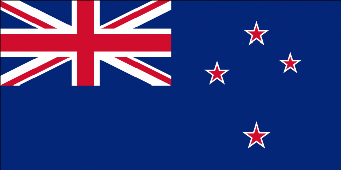 Die Flagge von Neuseeland