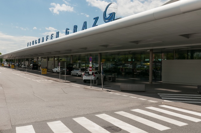 Der Flughafen von Graz