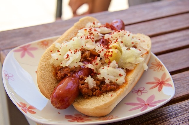 Ein Hotdog