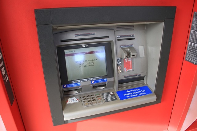 Ein Geld-Automat