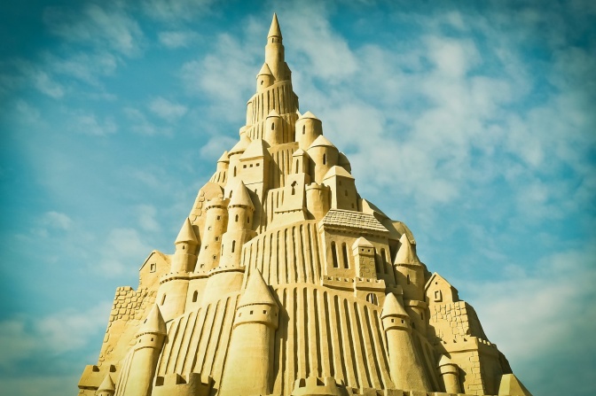 Eine Sand-Burg