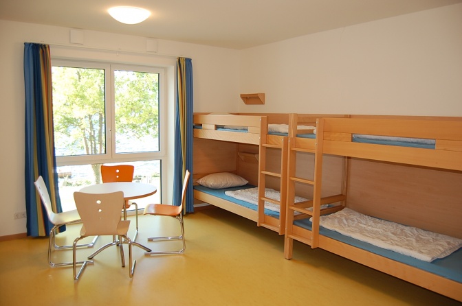 Ein Schlaf-Zimmer für eine Klassen-Fahrt