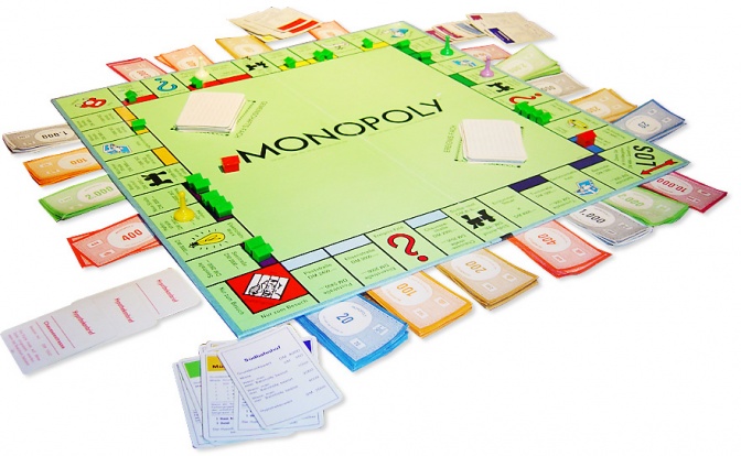 Ein Monopoly-Spiel