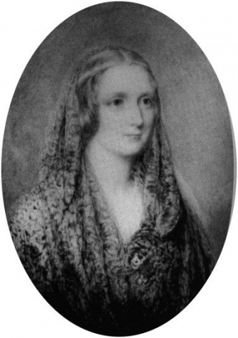 Mary Shelley auf einem Bild von Reginald Easton