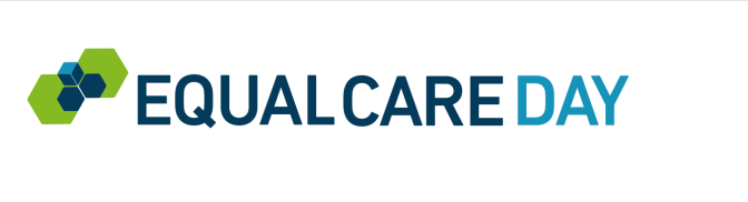 Der Schriftzug des Equal Care Day mit einem grafischen Logo