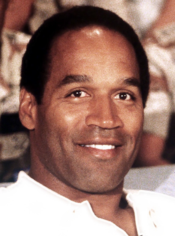 O.J. Simpson als junger, schwarzer Mann mit kurzem Afro.