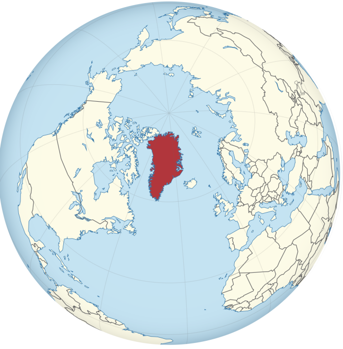 Ein Globus mit einer Landkarte