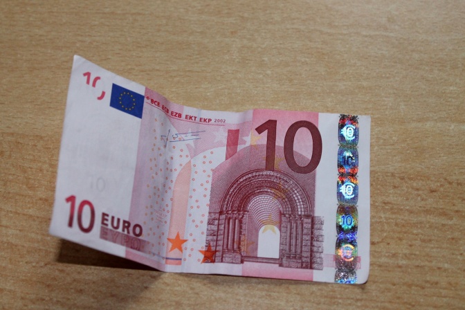 Ein 10-Euro-Schein